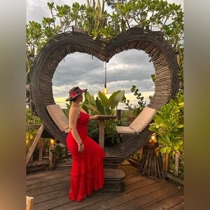 Fashion Nova Red Maxi Dress